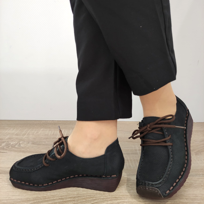 PANTOFI PERFORATI DAMA FORMAZIONE 33196WTP NEGRI - imagine 3