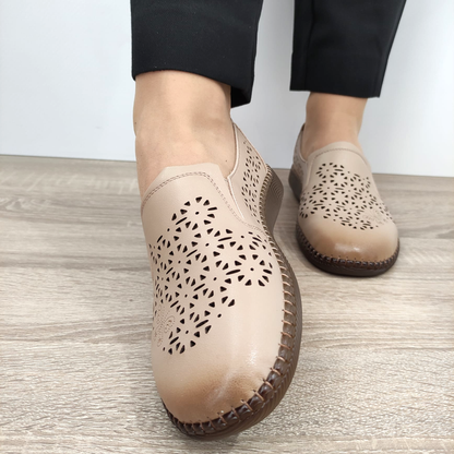 PANTOFI CASUAL PERFORATI DAMA FORMAZIONE 991-1 APRICOT