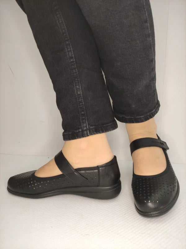 PANTOFI PERFORATI DAMA KARISMA 60020A 01-N NEGRI - imagine 3