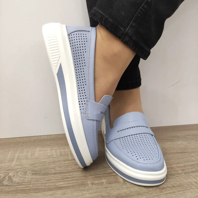 PANTOFI PERFORATI DAMA MARIA CONTI B929724 BLEU - imagine 4