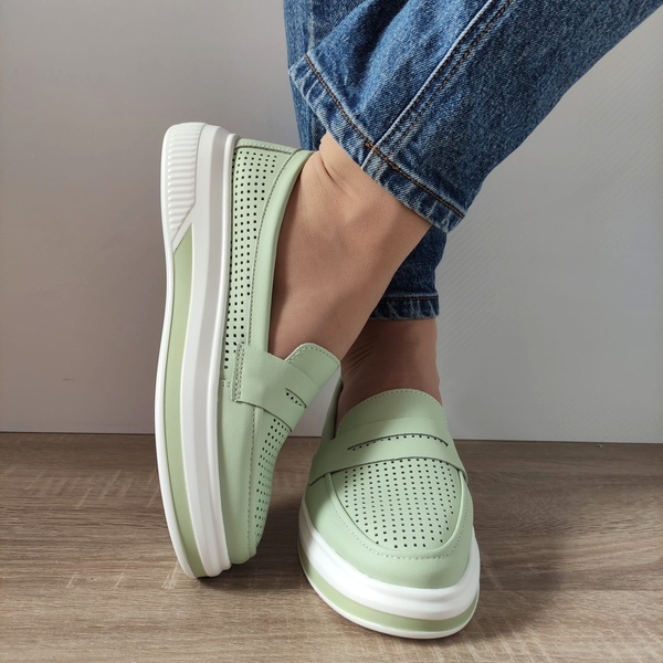 PANTOFI PERFORATI DAMA M CONTI B929724 VERNIL - imagine 3