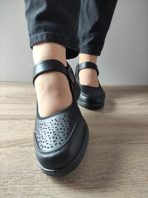 PANTOFI CASUAL PERFORATI DAMA PASS 860022A 01-N NEGRI