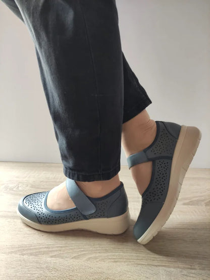 PANTOFI CASUAL PERFORATI DAMA PASS 860022B 51-N ALBASTRI DENIM