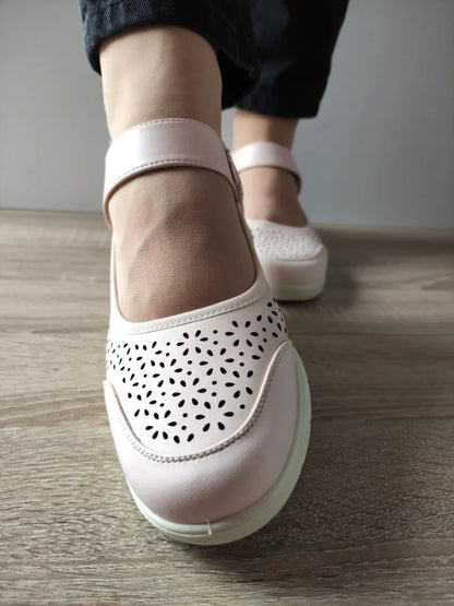 PANTOFI CASUAL PERFORATI DAMA PASS 860022C C5-N ROZ NUDE