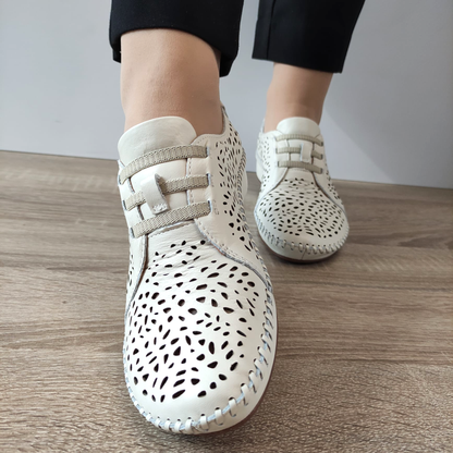 PANTOFI PERFORATI DAMA PIKOLINOS 655-4783 CREM NATA