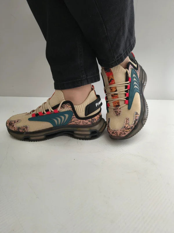 PANTOFI SPORT DAMA / BARBATI FRANCO GERARDO TF505W APRICOT VERDE - imagine 5