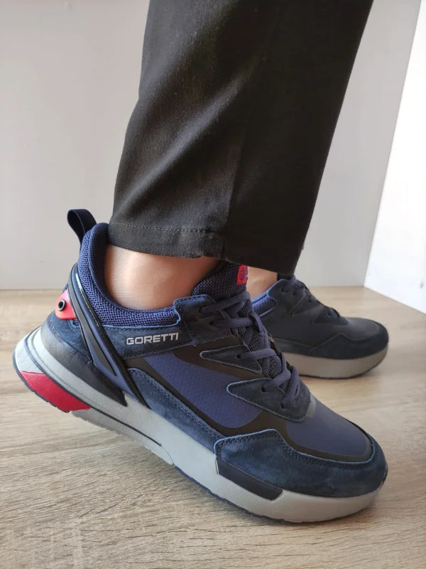 PANTOFI SPORT BARBATI GORETTI B100-CL28002 NAVY - imagine 2