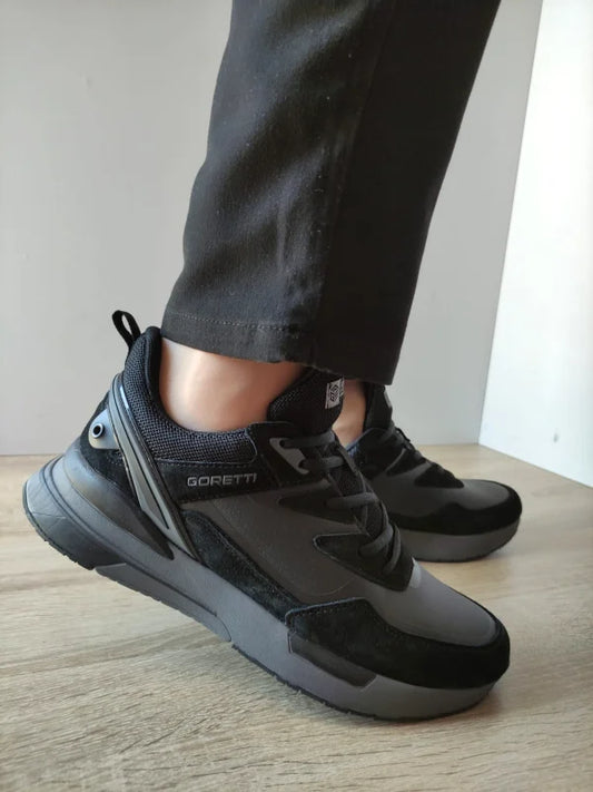 PANTOFI SPORT BARBATI GORETTI B100-CL28002 NEGRI