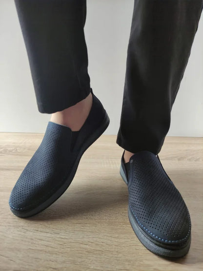 PANTOFI CASUAL PERFORATI BARBATI GORETTI B69-320 BLEUMARIN