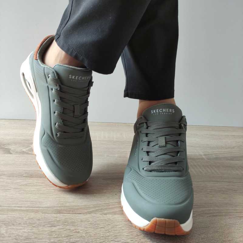PANTOFI SPORT BARBATI SKECHERS 183004 OLV - imagine 6