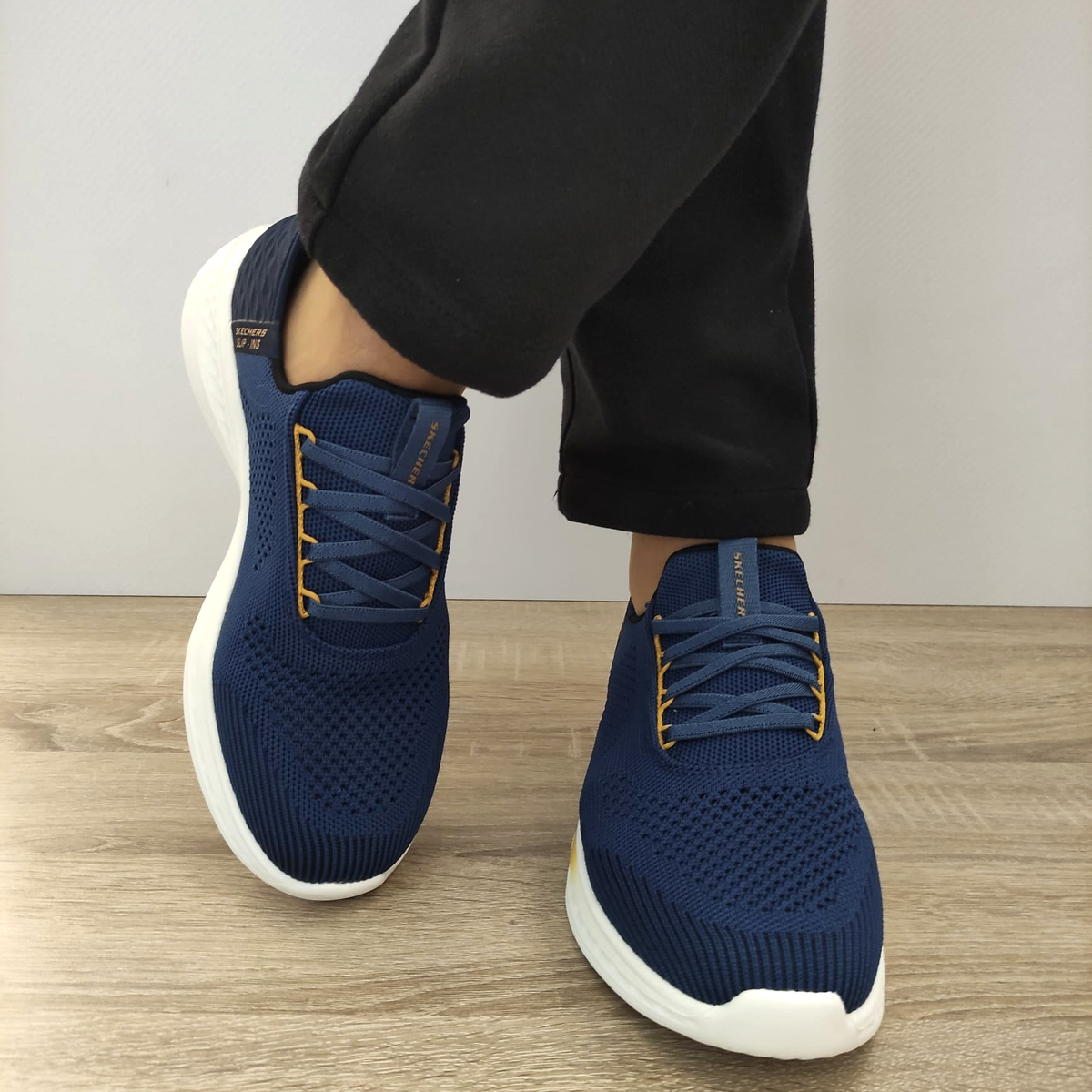 PANTOFI SPORT BARBATI SKECHERS 210810 BLU - imagine 8