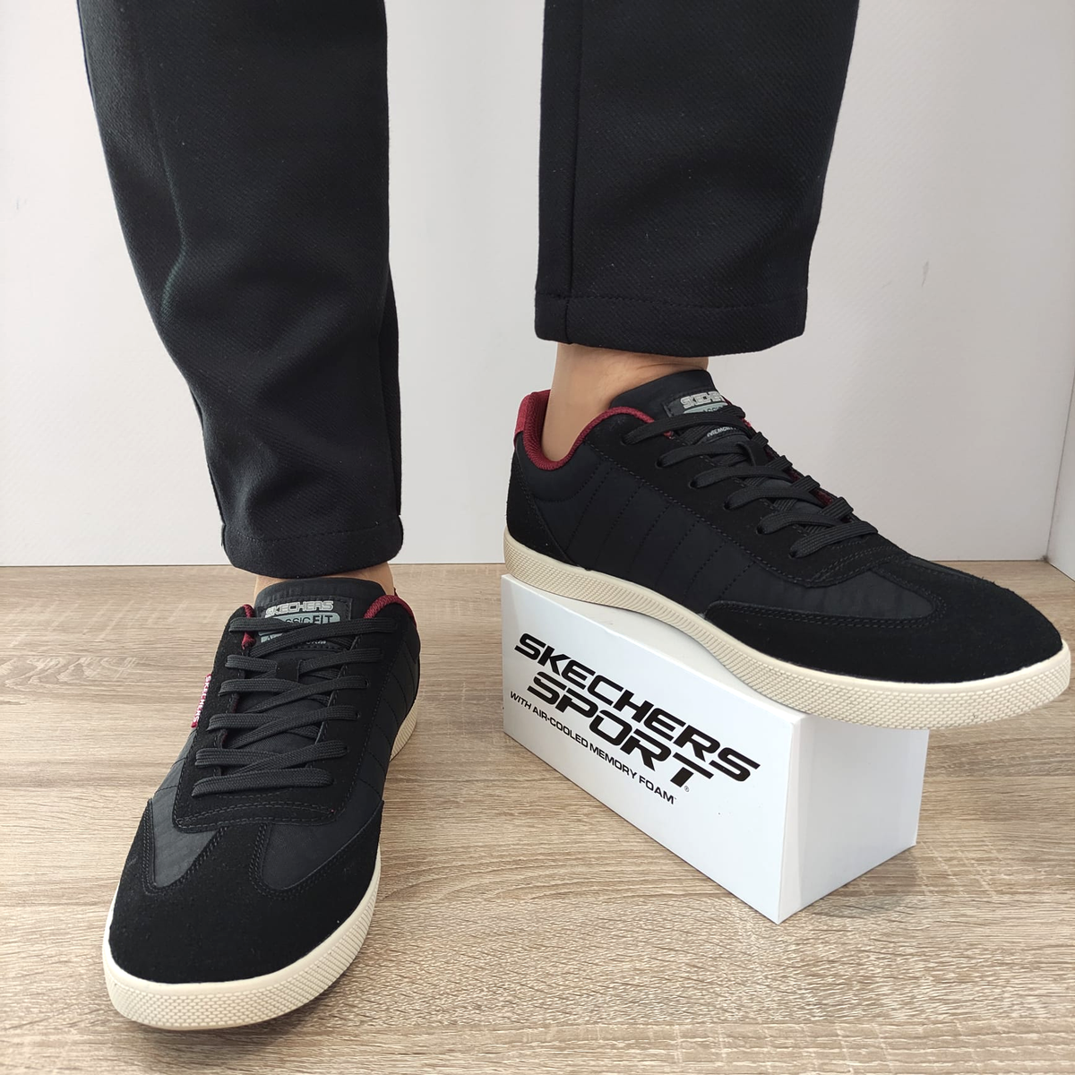 PANTOFI SPORT BARBATI SKECHERS 210824 BLK - imagine 6