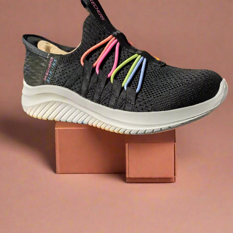 PANTOFI SPORT COPII SKECHERS 303824 BKMT - imagine 2