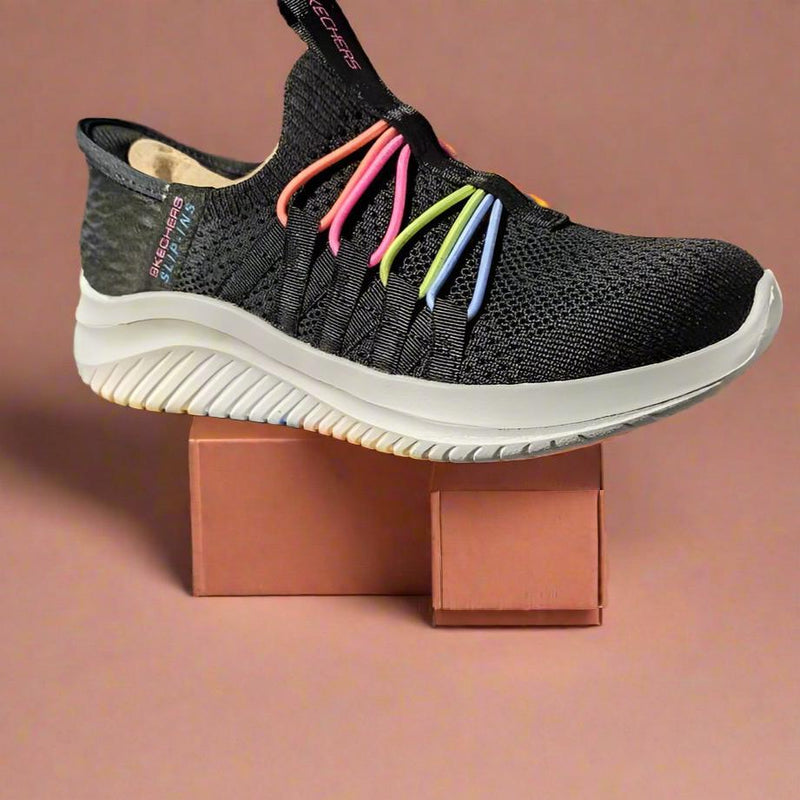 PANTOFI SPORT COPII SKECHERS 303824 BKMT - imagine 2