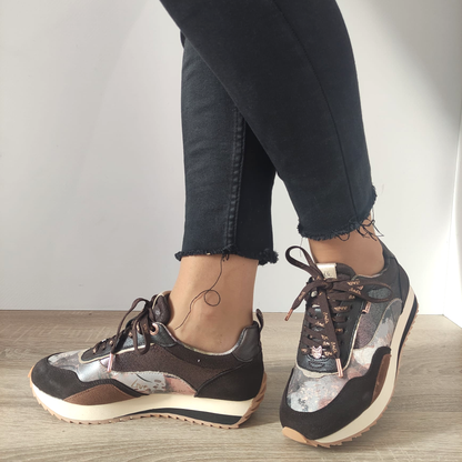 PANTOFI SPORT DAMA ANEKKE 37901-801 MARO VELUR + COLOR