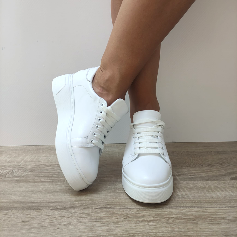 PANTOFI SPORT DAMA PERLLA 1992-1 ALBI - imagine 4