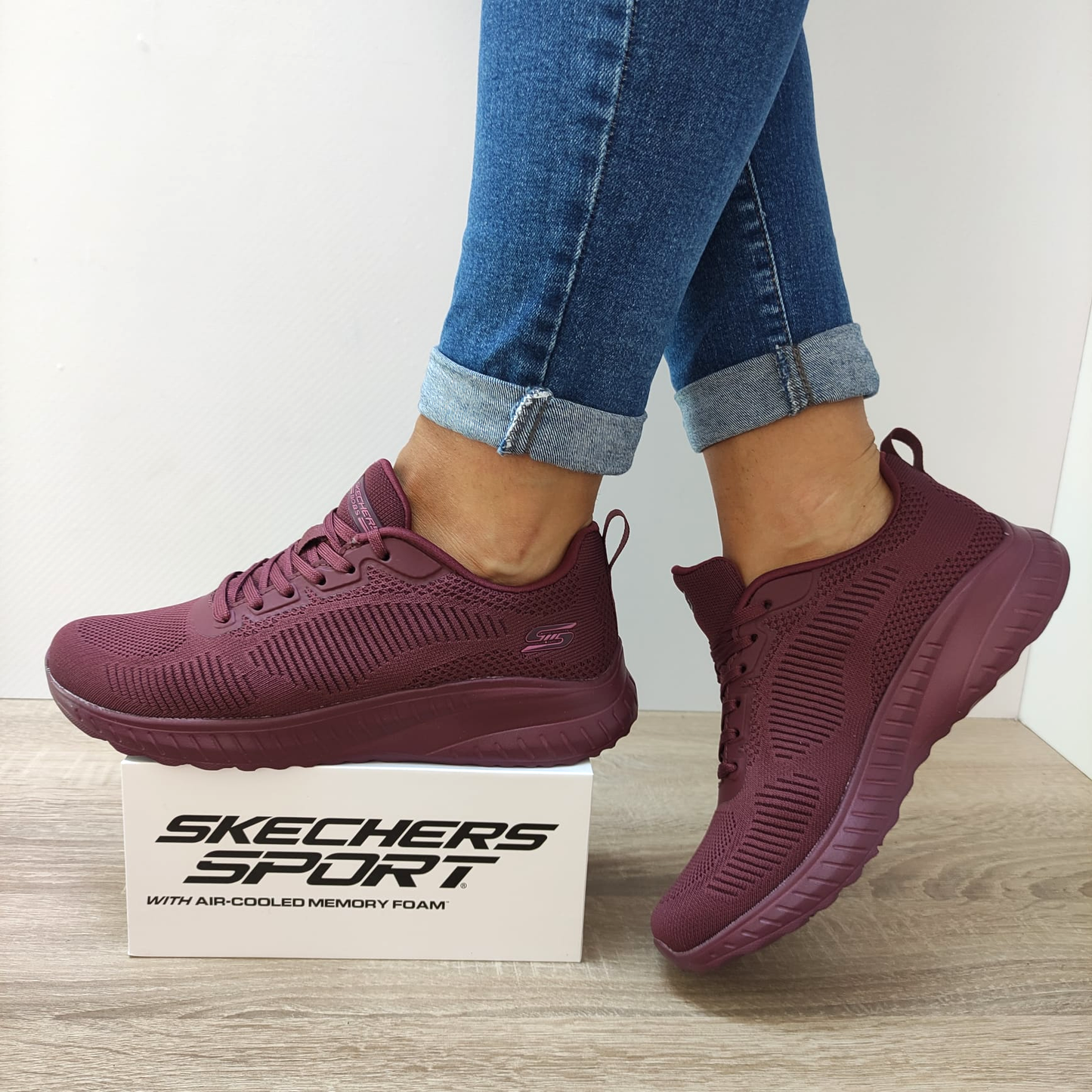 PANTOFI SPORT DAMA SKECHERS 117209 PLUM