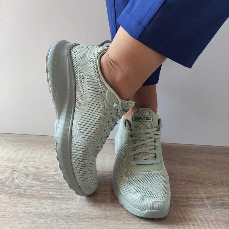 PANTOFI SPORT DAMA SKECHERS 117209 SAGE - imagine 5