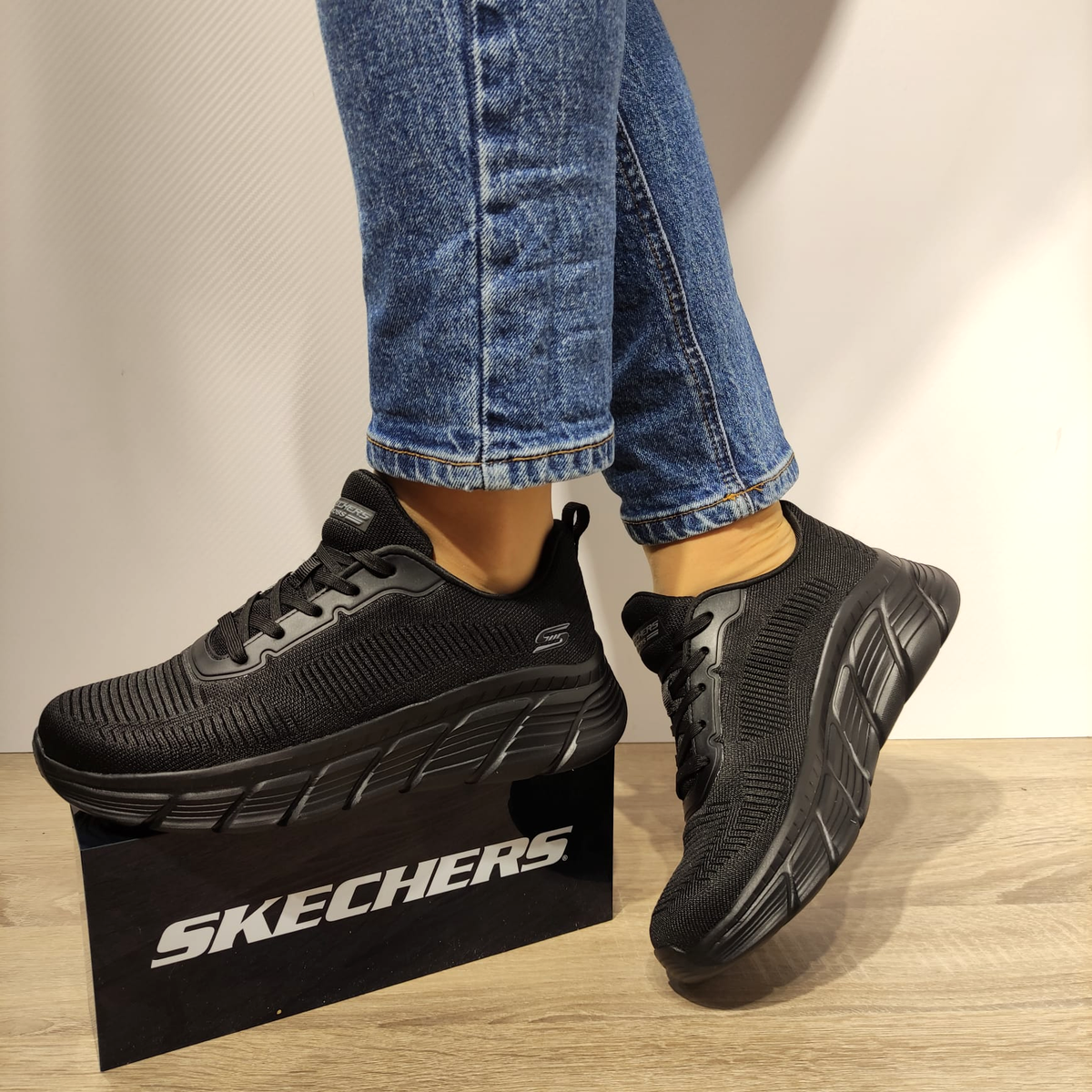 PANTOFI SPORT DAMA SKECHERS 117385 BBK - imagine 6
