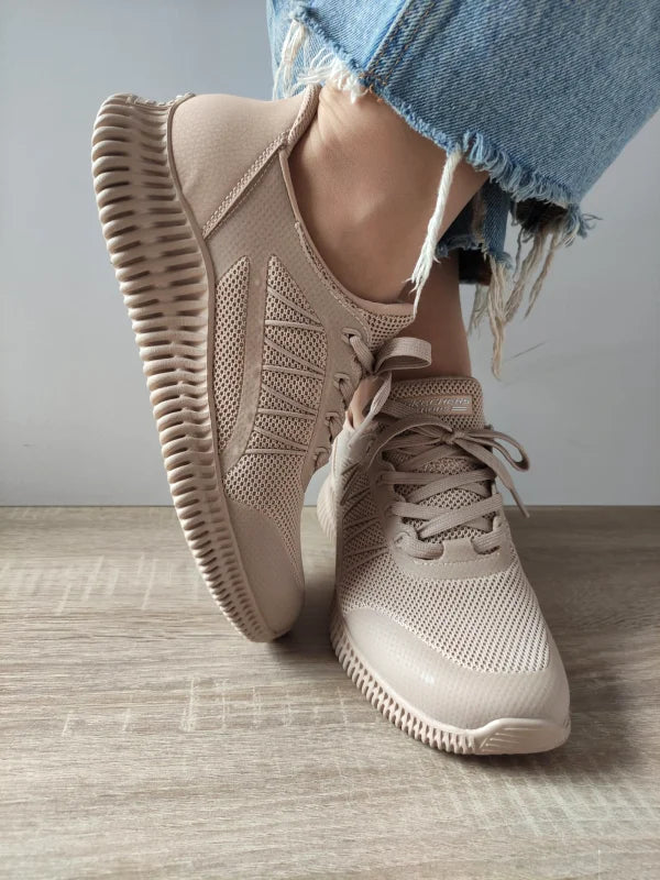 PANTOFI SPORT DAMA SKECHERS 117413 TAN - imagine 4