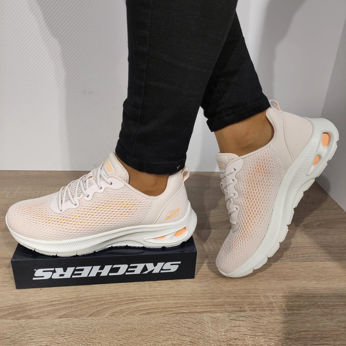 PANTOFI SPORT DAMA SKECHERS 117434 NTOR - imagine 2