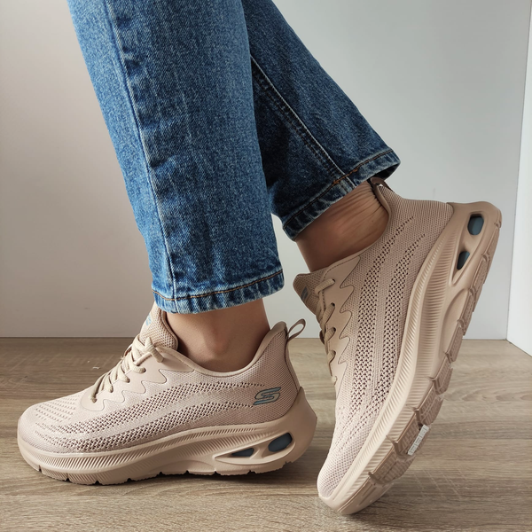 PANTOFI SPORT DAMA SKECHERS 117441 TAN - imagine 5