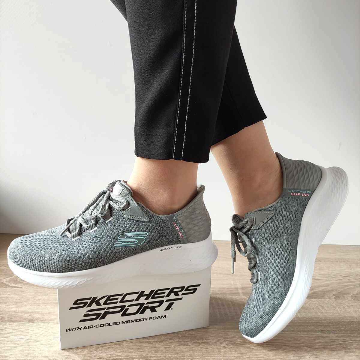 PANTOFI SPORT DAMA SKECHERS 150012 GYMT - imagine 2