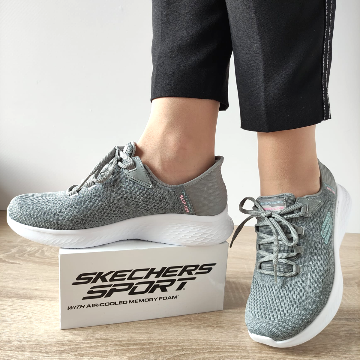 PANTOFI SPORT DAMA SKECHERS 150012 GYMT - imagine 3