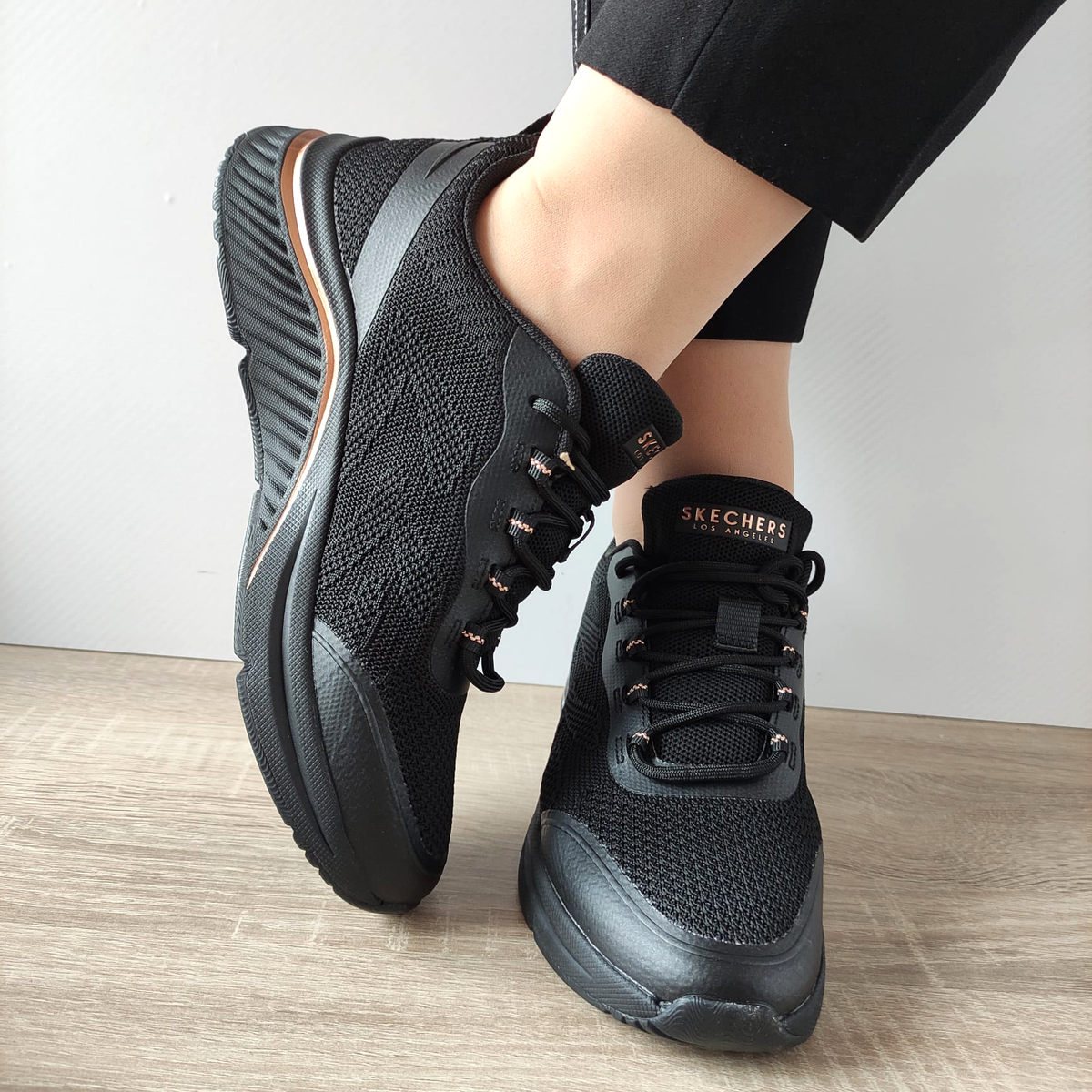 PANTOFI SPORT DAMA SKECHERS 155567 BBK - imagine 4