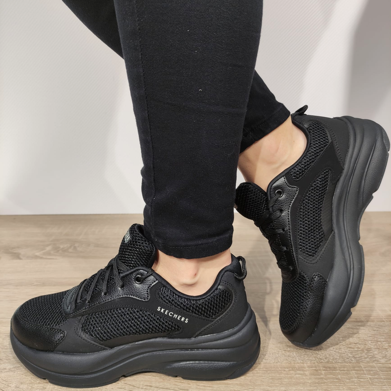 PANTOFI SPORT DAMA SKECHERS 177402 BBK - imagine 2