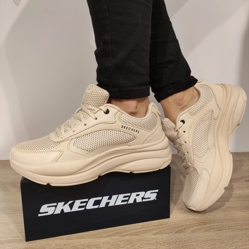 PANTOFI SPORT DAMA SKECHERS 177402 SAND BEJ - imagine 2