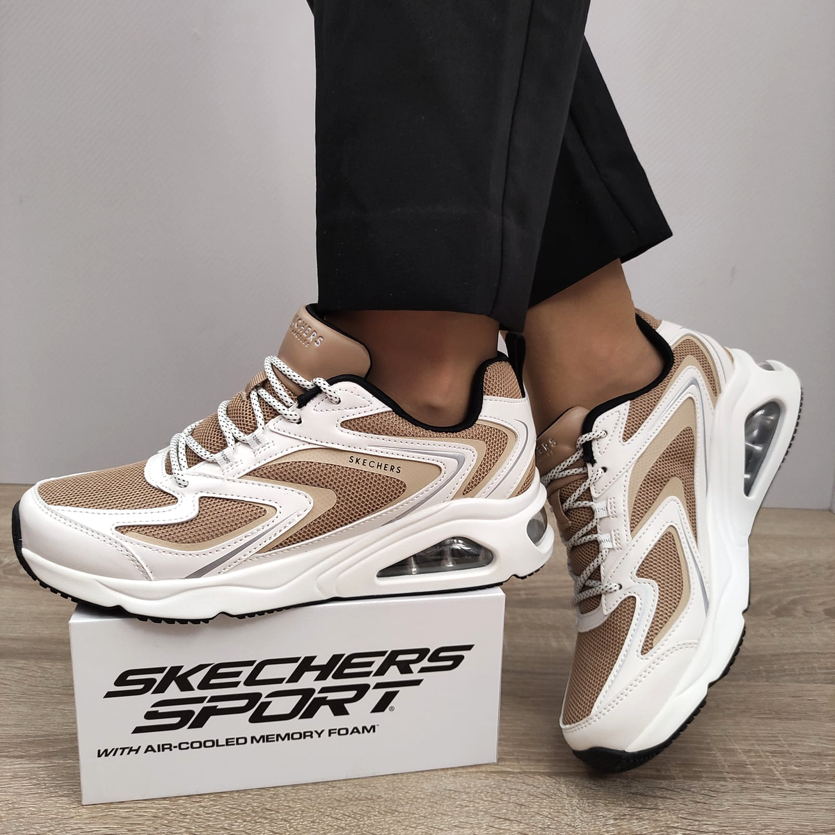 PANTOFI SPORT DAMA SKECHERS 177421 WTAN - imagine 7