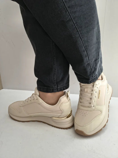 PANTOFI SPORT DAMA SKECHERS 177455 OFWT BEJ DESCHIS