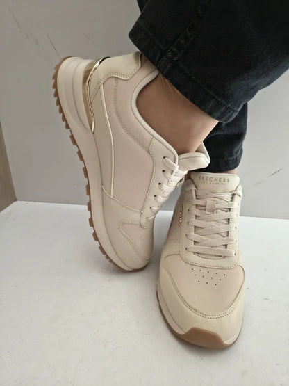 PANTOFI SPORT DAMA SKECHERS 177455 OFWT BEJ DESCHIS