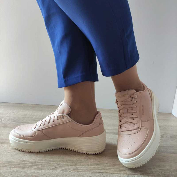 PANTOFI SPORT DAMA SKECHERS 185110 NUDE - imagine 3