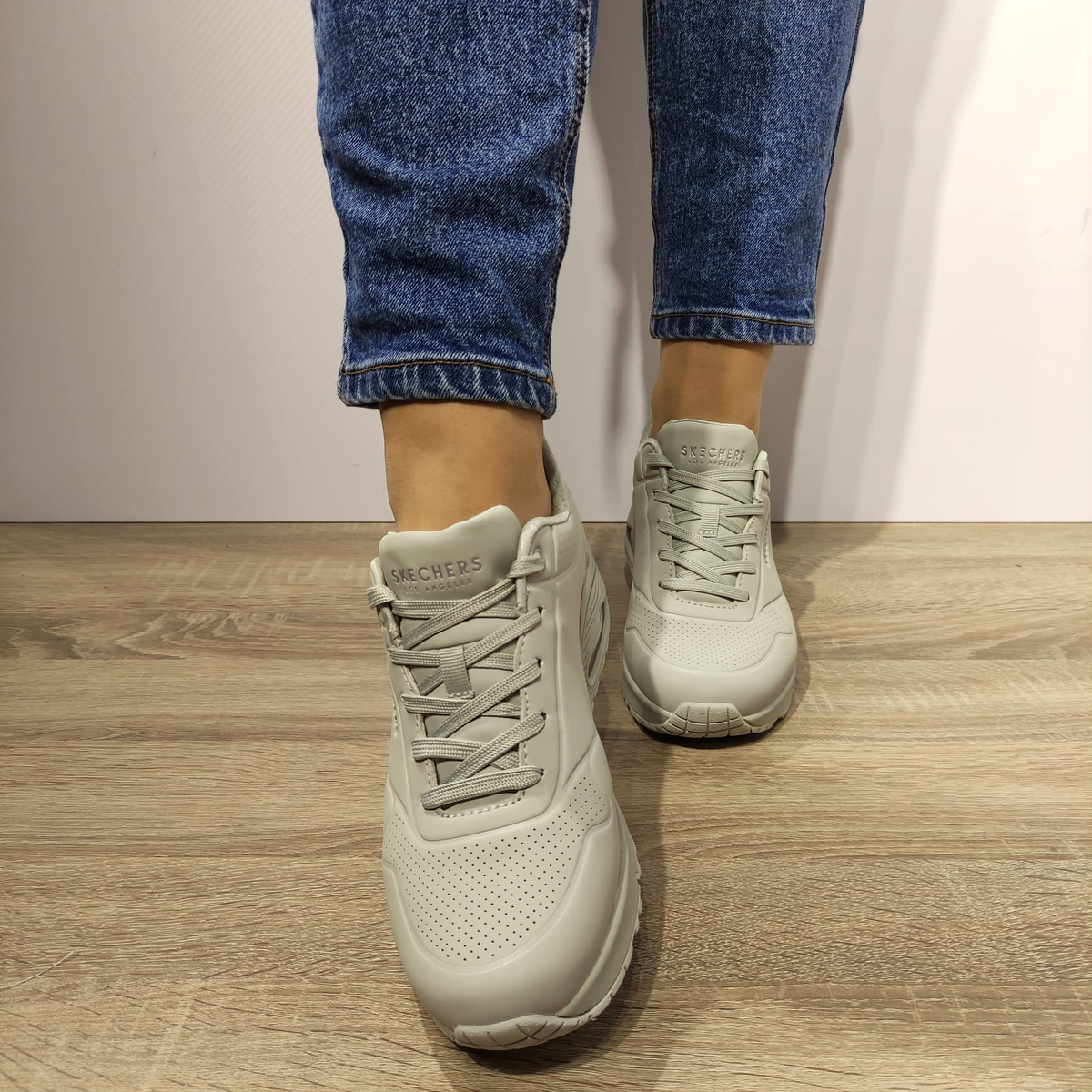 PANTOFI SPORT DAMA SKECHERS 73690 OFF WHITE - imagine 6
