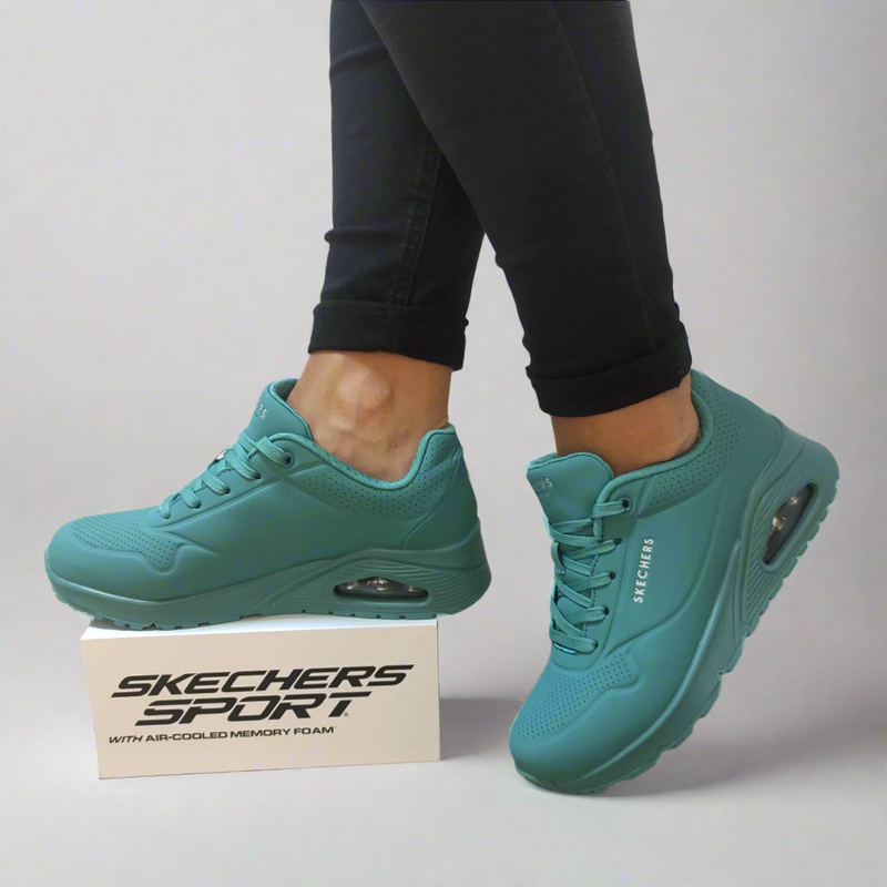 PANTOFI SPORT DAMA SKECHERS 73690 TEAL - imagine 2