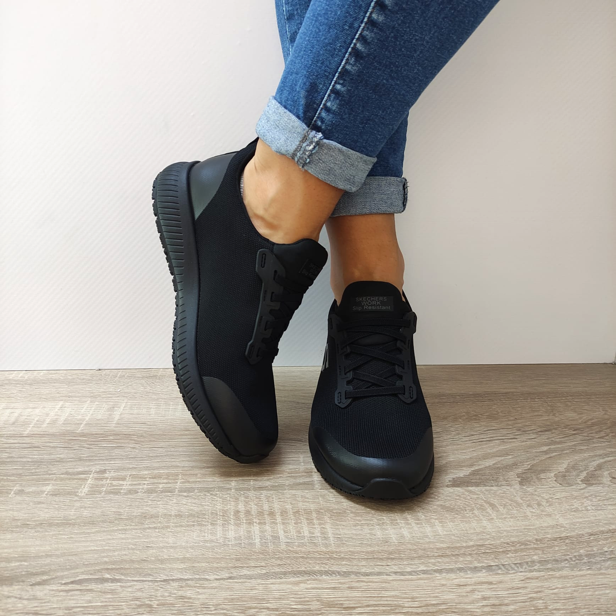 PANTOFI SPORT DAMA SKECHERS 77222EC BLK - imagine 5