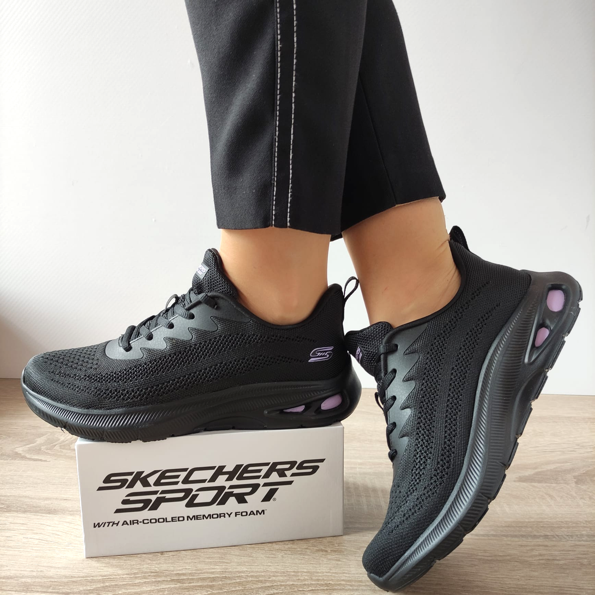 PANTOFI SPORT DAMA SKECHERS 117441 BBK - imagine 2