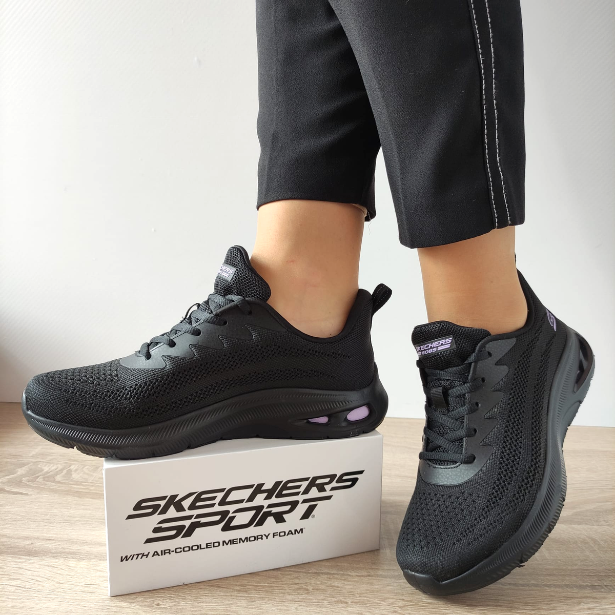 PANTOFI SPORT DAMA SKECHERS 117441 BBK - imagine 3