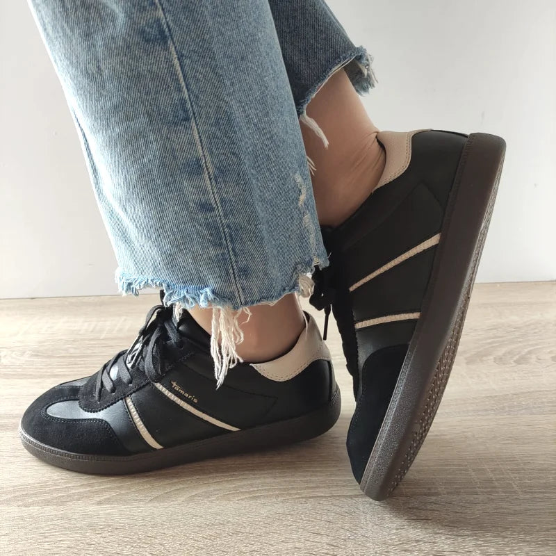 PANTOFI SPORT DAMA TAMARIS 23624-43 NEGRI CU BEJ