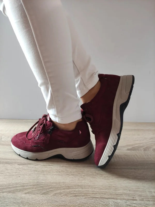 PANTOFI SPORT DAMA TAMARIS 83704-45 BORDO VELUR - imagine 4