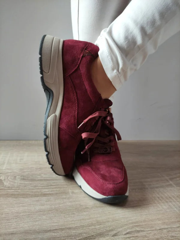 PANTOFI SPORT DAMA TAMARIS 83704-45 BORDO VELUR - imagine 3