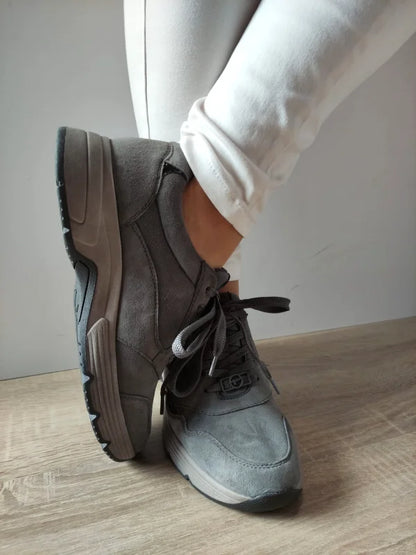 PANTOFI SPORT DAMA TAMARIS 83704-45 GRI ANTRACIT VELUR