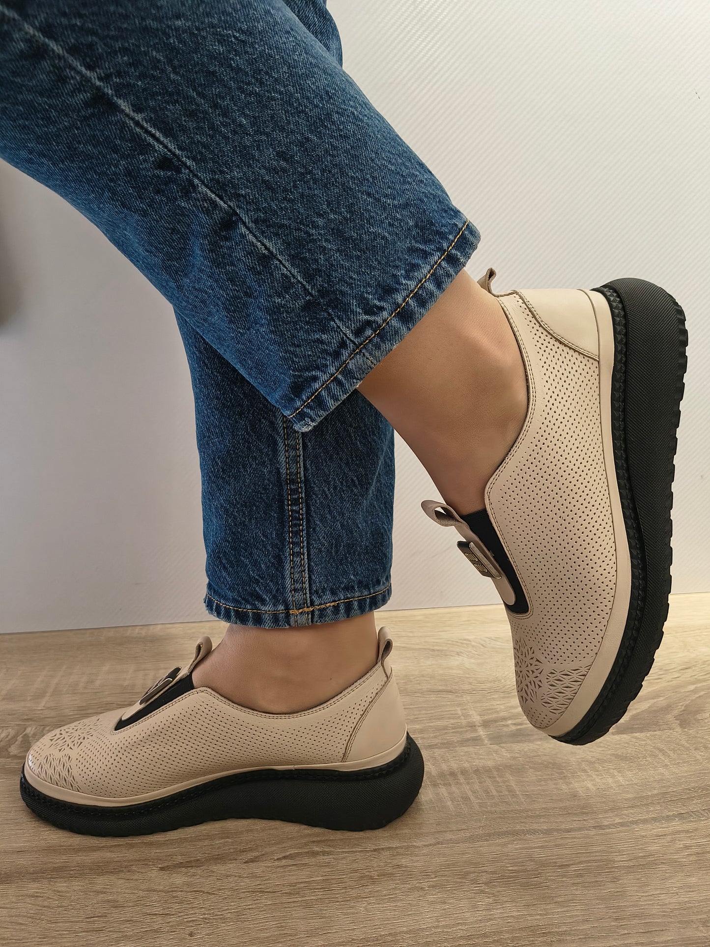 PANTOFI CASUAL DAMA DOGATI 017 542 BEJ