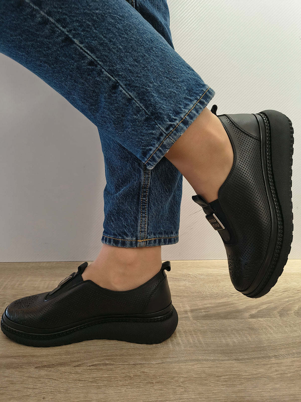 PANTOFI CASUAL DAMA DOGATI 017 542 NEGRI - imagine 6