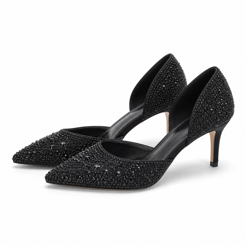 PANTOFI ELEGANTI DAMA TAMARIS 22457-44 043 NEGRU GLAM - imagine 2