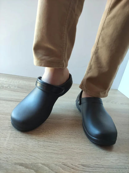 SABOTI WORK BARBATI SKECHERS 200092EC BLK