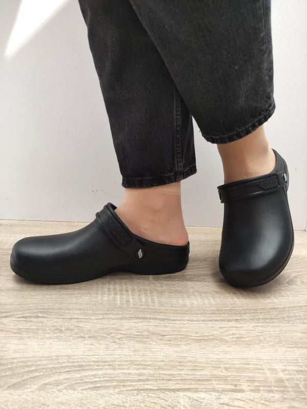 SABOTI WORK DAMA SKECHERS 08067EC BLK - imagine 6