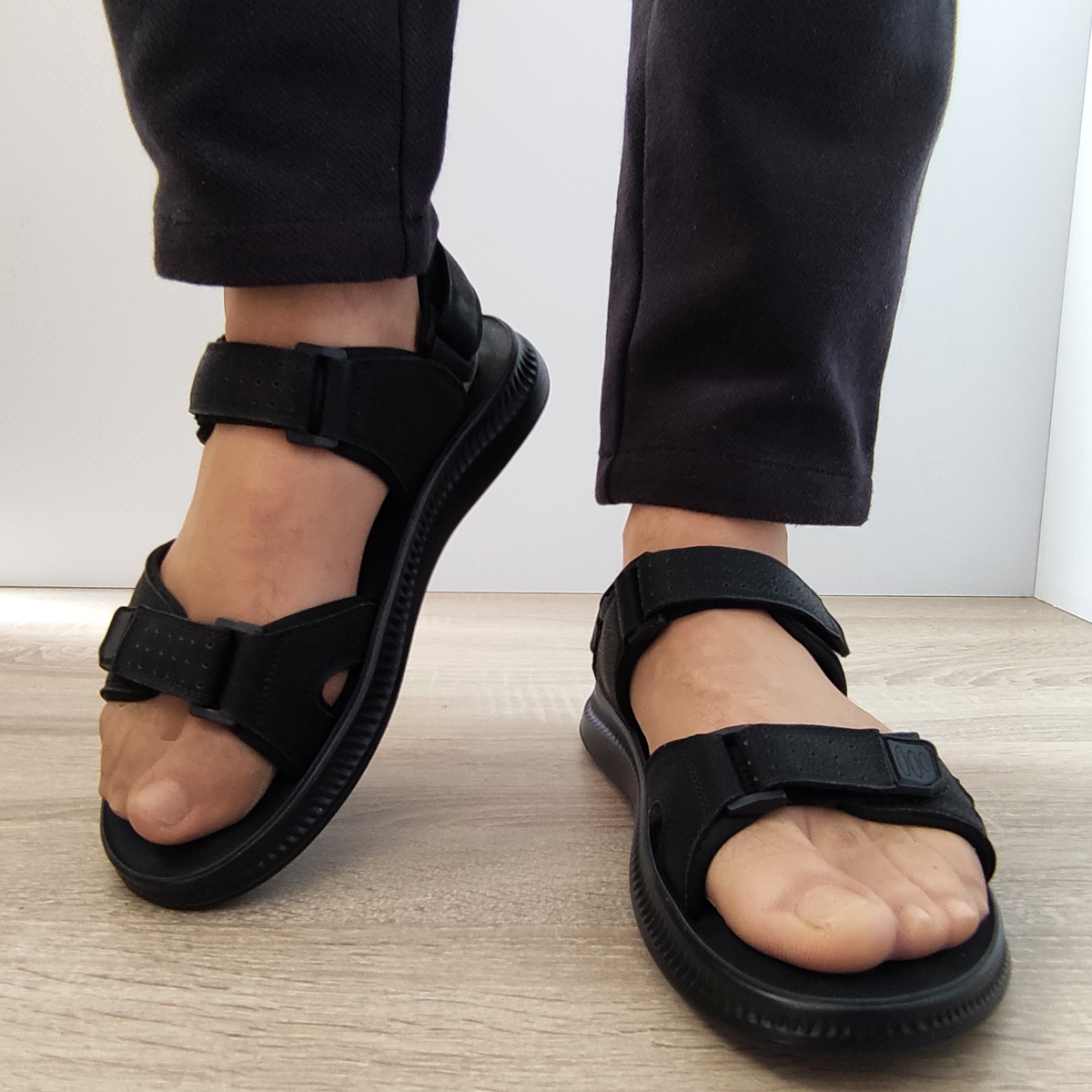SANDALE BARBATI MELS 1S13 NEGRE - imagine 4